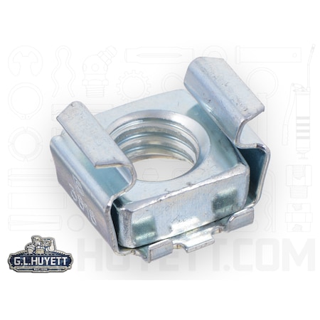Huyett Lock Nut, 3/8"-16, Zinc Electroplate Finish EFUR-D07953-3816-3B
